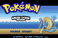 Pokemon Liquid Ocean Title Screen